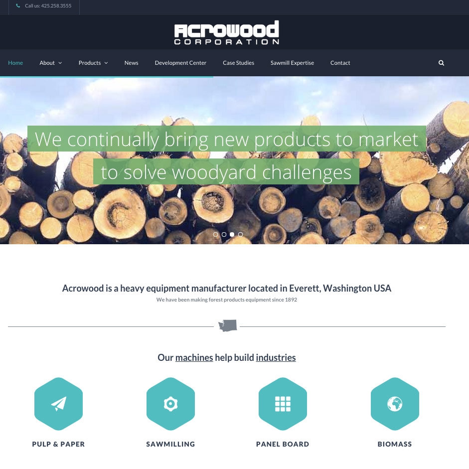 Fresh Website For Acrowood Corporation
