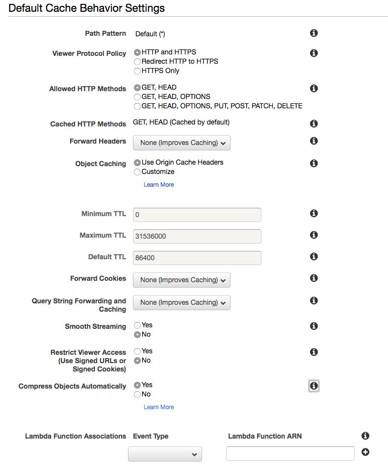 setting-up-cloudfront-default-cache-settings