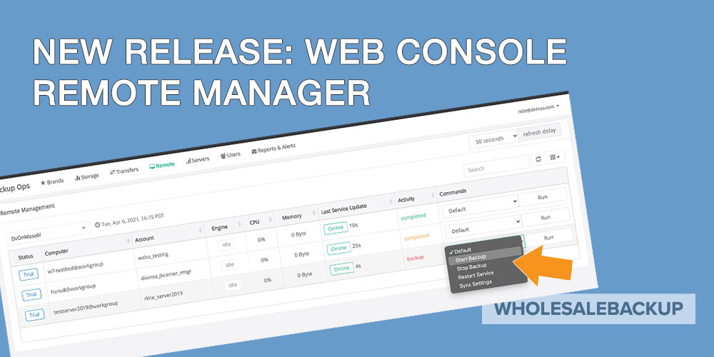 Web Console – Remote Management
